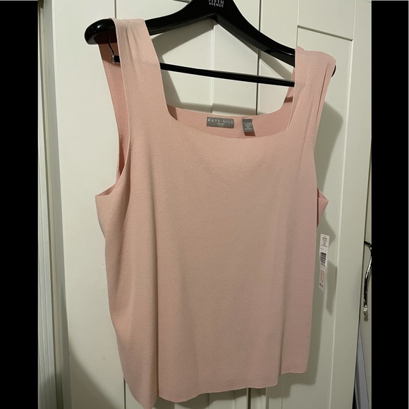 NWT Kate Hill light pink knit tank top size 2X - Picture 1 of 7